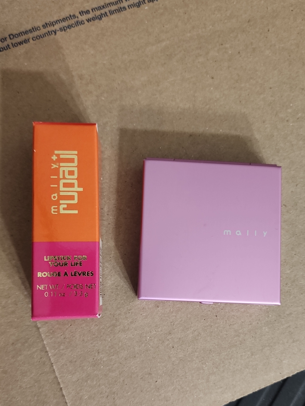 Mally Beauty Compact with Orange Lipstick